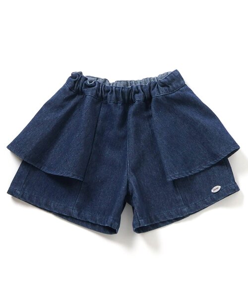 apres les cours（アプレレクール）の「【リンク】サイドフレアショートパンツ（その他パンツ・キッズ・グレー/ブルー/その他3・120/80/140/130/110/100/90）」の8枚目の写真