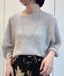 Jena espace merveilleux | ペーパーヤーン7分袖ニット(ニット/セーター)