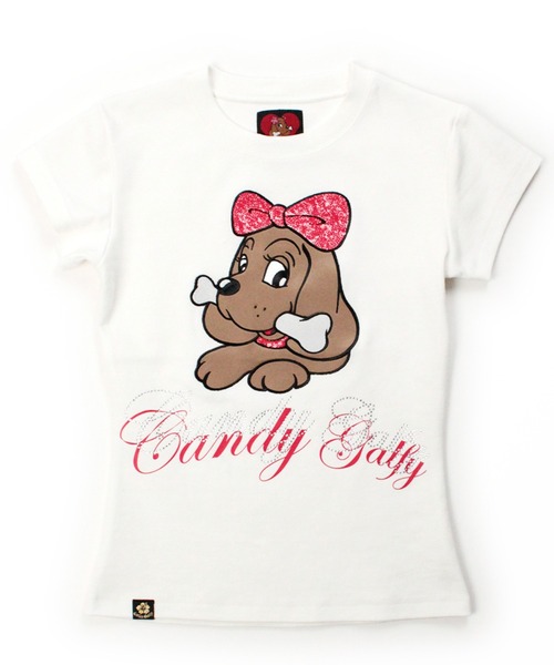 GALFY(ガルフィー)の「【GALFY/ガルフィー】キラピカラブリィTee(Tシャツ/カットソー・レディース・ホワイト/ブラック/ピンク・S/M)」の4枚目の写真