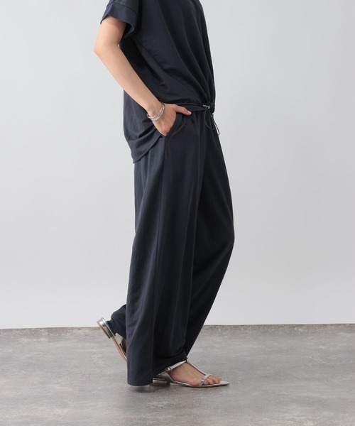 GLOBAL WORK(グローバルワーク)の「リネンライクワイドパンツ/682444(その他パンツ・レディース・ブルー系その他7/ダークグレー・LARGE/MEDIUM)」の2枚目の写真