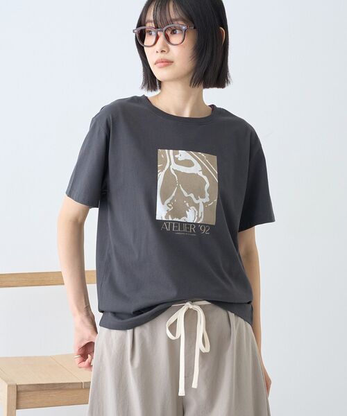 セール】フォト&レタリングプリントTシャツ（Tシャツ/カットソー