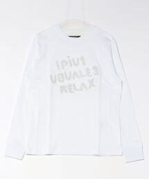 【1PIU1UGUALE3 RELAX】GLITTER SAGARA LOGO L/S T-SHIRT