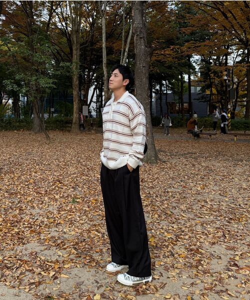 MISEKISEOUL MEN(ミセキソウルメンズ)の「Two tuck wide pants BLACK(その他パンツ・メンズ・その他・3)」の4枚目の写真