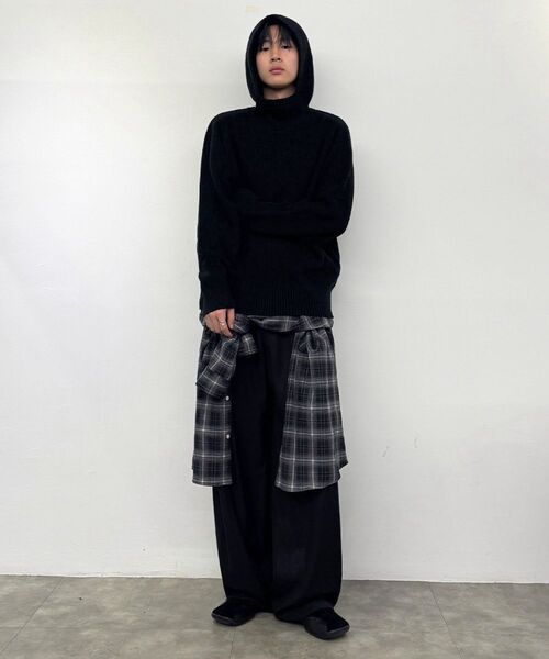 MISEKISEOUL MEN(ミセキソウルメンズ)の「Two tuck wide pants BLACK(その他パンツ・メンズ・その他・3)」の7枚目の写真