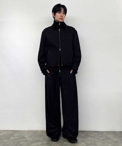 MISEKISEOUL MEN(ミセキソウルメンズ)の「Two tuck wide pants BLACK(その他パンツ・メンズ・その他・3)」の8枚目の写真