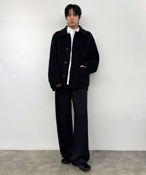 MISEKISEOUL MEN(ミセキソウルメンズ)の「Two tuck wide pants BLACK(その他パンツ・メンズ・その他・3)」の9枚目の写真