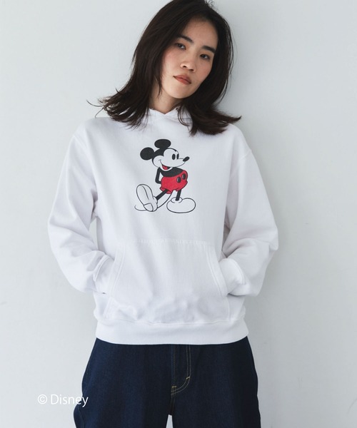 GOOD ROCK SPEED(グッドロックスピード)の「【GOOD ROCK SPEED】MICKY/Hoodie(パーカー・レディース・ブラック/サックスブルー/ホワイト・L)」の2枚目の写真