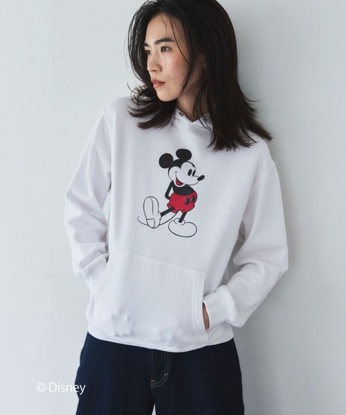GOOD ROCK SPEED(グッドロックスピード)の「【GOOD ROCK SPEED】MICKY/Hoodie(パーカー・レディース・ブラック/サックスブルー/ホワイト・L)」の15枚目の写真