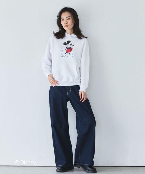 GOOD ROCK SPEED(グッドロックスピード)の「【GOOD ROCK SPEED】MICKY/Hoodie(パーカー・レディース・ブラック/サックスブルー/ホワイト・L)」の5枚目の写真