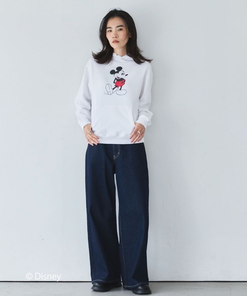GOOD ROCK SPEED(グッドロックスピード)の「【GOOD ROCK SPEED】MICKY/Hoodie(パーカー・レディース・ブラック/サックスブルー/ホワイト・L)」の6枚目の写真