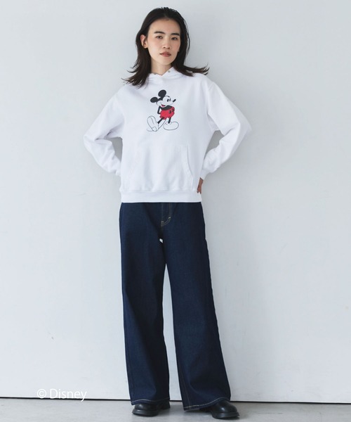 GOOD ROCK SPEED(グッドロックスピード)の「【GOOD ROCK SPEED】MICKY/Hoodie(パーカー・レディース・ブラック/サックスブルー/ホワイト・L)」の12枚目の写真