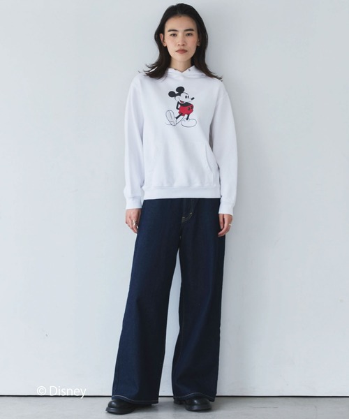 GOOD ROCK SPEED(グッドロックスピード)の「【GOOD ROCK SPEED】MICKY/Hoodie(パーカー・レディース・ブラック/サックスブルー/ホワイト・L)」の13枚目の写真