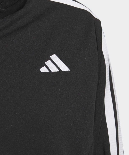 adidas(アディダス)の「スリーストライプス ルーズフィット ダブルニット トラックトップ / ジャージ / アディダス adidas(ジャージ・レディース・ブラック・X-SMALL/X-LARGE/SMALL/MEDIUM/LARGE/XX-LARGE)」の5枚目の写真
