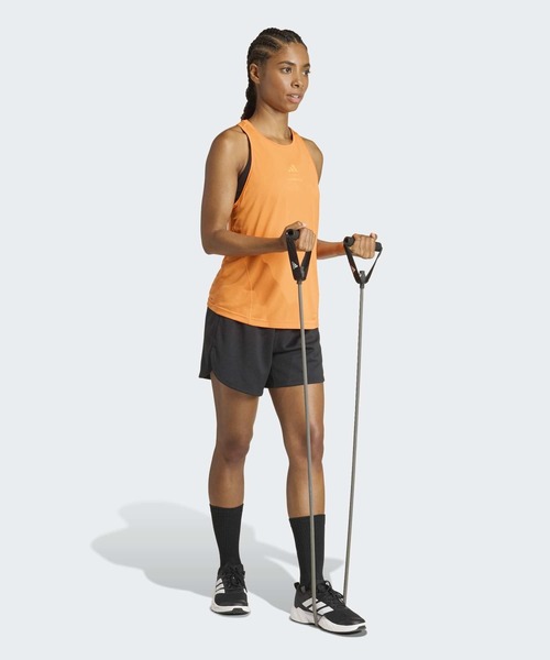 adidas(アディダス)の「Les Mills グラフィック タンクトップ / アディダス adidas(タンクトップ・レディース・オレンジ・XX-LARGE/LARGE/MEDIUM/SMALL/X-LARGE/X-SMALL)」の5枚目の写真