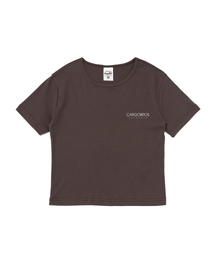 エッセンシャルロゴショート半袖Tシャツ（ブラウン）