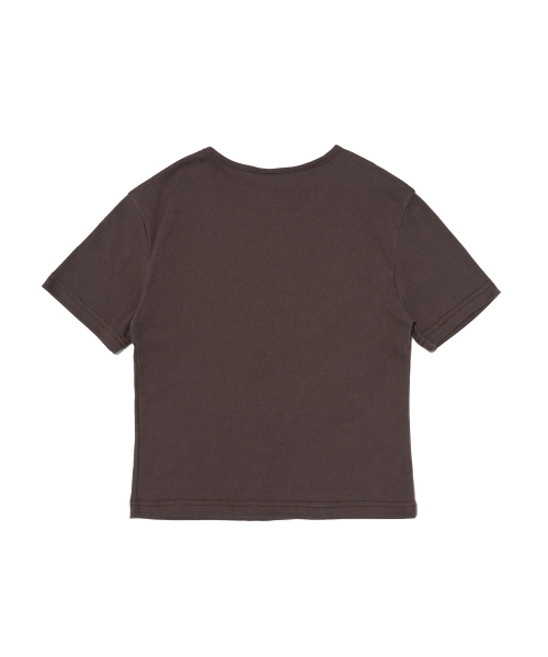 CARGOBROS FOR WOMAN(カーゴブロスフォーウィメン)の「エッセンシャルロゴショート半袖Tシャツ(ブラウン)(Tシャツ/カットソー・レディース・その他・FREE)」の2枚目の写真