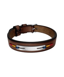 FOSSIL（フォッシル）の「フォッシル アクセサリー メンズ ブレスレット ブラウン JF05025040（ブレスレット）」