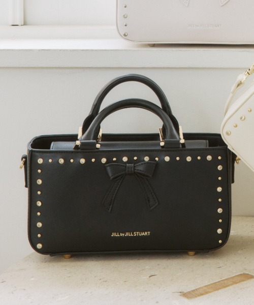 JILL by JILL STUART（ジルバイジルスチュアート）の「スタッズリボンバッグ（ショルダーバッグ・レディース・ホワイト/ブラック/ピンク・FREE）」の15枚目の写真