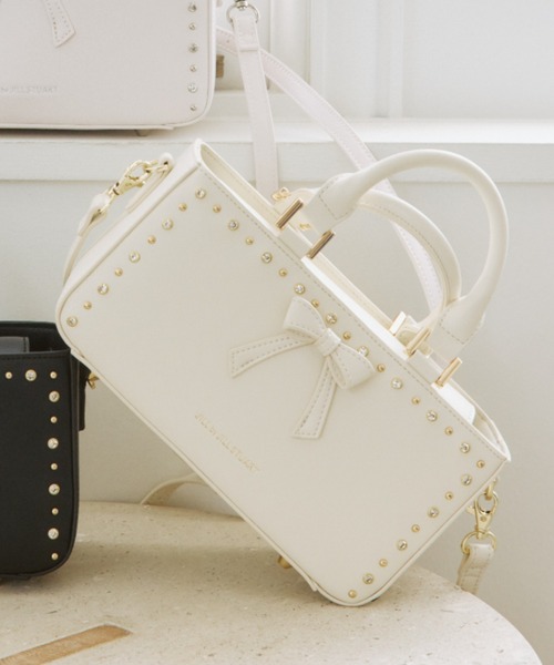 JILL by JILL STUART（ジルバイジルスチュアート）の「スタッズリボンバッグ（ショルダーバッグ・レディース・ホワイト/ブラック/ピンク・FREE）」の16枚目の写真