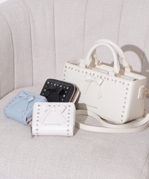 JILL by JILL STUART（ジルバイジルスチュアート）の「スタッズリボンバッグ（ショルダーバッグ・レディース・ホワイト/ブラック/ピンク・FREE）」の19枚目の写真