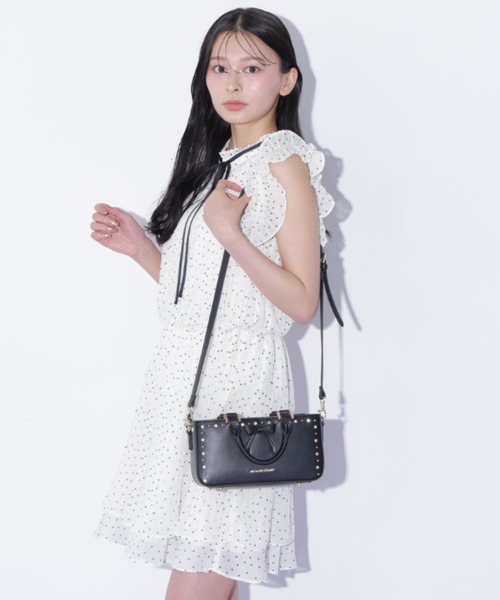 JILL by JILL STUART（ジルバイジルスチュアート）の「スタッズリボンバッグ（ショルダーバッグ・レディース・ホワイト/ブラック/ピンク・FREE）」の20枚目の写真
