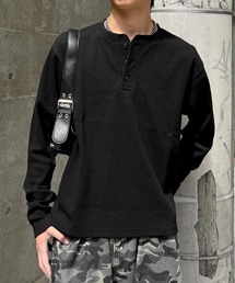 【26年秋冬新作】スパンリブヘンリーネック長袖Tシャツ