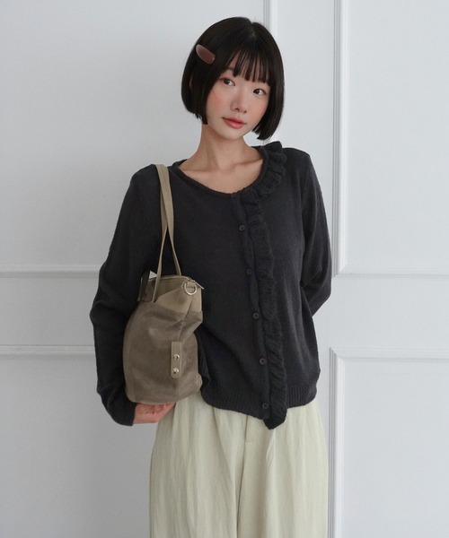 by muni:r（バイ ムニール）の「スクエア2WAYショルダーバッグ/2026 AW COLLECTION（ショルダーバッグ・レディース・ブラック/ベージュ/ブラウン/スカイブルー・FREE）」の14枚目の写真
