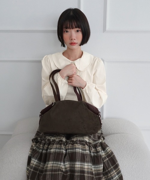 by muni:r（バイ ムニール）の「スクエア2WAYショルダーバッグ/2026 AW COLLECTION（ショルダーバッグ・レディース・ブラック/ベージュ/ブラウン/スカイブルー・FREE）」の10枚目の写真