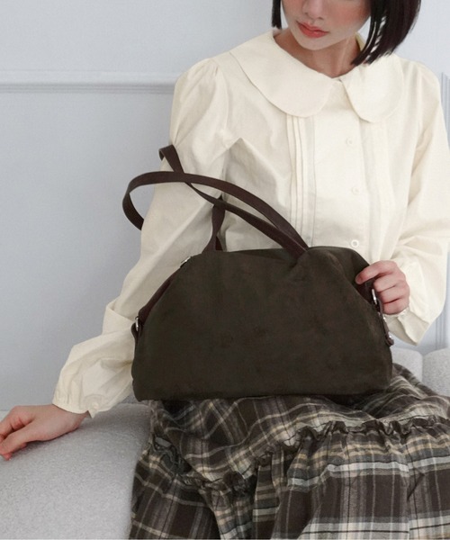 by muni:r（バイ ムニール）の「スクエア2WAYショルダーバッグ/2026 AW COLLECTION（ショルダーバッグ・レディース・ブラック/ベージュ/ブラウン/スカイブルー・FREE）」の12枚目の写真