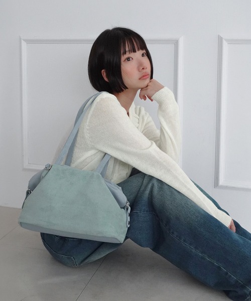 by muni:r（バイ ムニール）の「スクエア2WAYショルダーバッグ/2026 AW COLLECTION（ショルダーバッグ・レディース・ブラック/ベージュ/ブラウン/スカイブルー・FREE）」の17枚目の写真