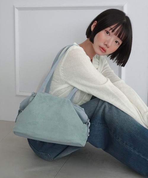by muni:r（バイ ムニール）の「スクエア2WAYショルダーバッグ/2026 AW COLLECTION（ショルダーバッグ・レディース・ブラック/ベージュ/ブラウン/スカイブルー・FREE）」の18枚目の写真