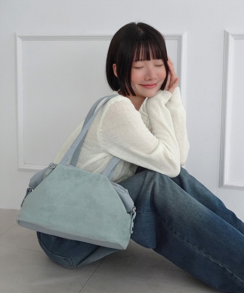 by muni:r（バイ ムニール）の「スクエア2WAYショルダーバッグ/2026 AW COLLECTION（ショルダーバッグ・レディース・ブラック/ベージュ/ブラウン/スカイブルー・FREE）」の19枚目の写真