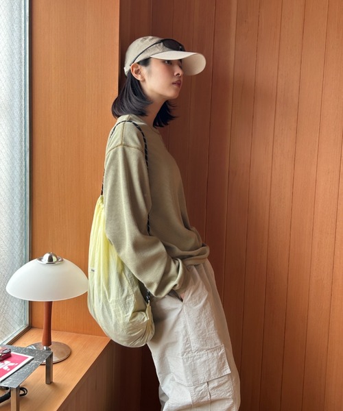 BROKEN BASE(ブロークンベース)の「Waffle Long-Sleeve Tee / ワッフルロングスリーブTee(Tシャツ/カットソー・メンズ・グリーン系/ネイビー系・LARGE/MEDIUM)」の19枚目の写真