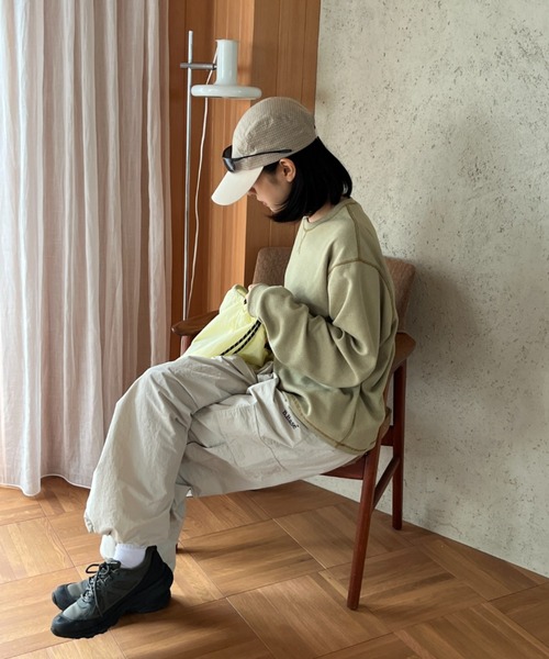 BROKEN BASE(ブロークンベース)の「Waffle Long-Sleeve Tee / ワッフルロングスリーブTee(Tシャツ/カットソー・メンズ・グリーン系/ネイビー系・LARGE/MEDIUM)」の17枚目の写真