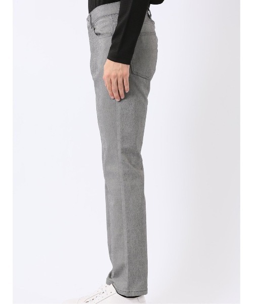 m.f.editorial(エムエフエディトリアル)の「パンツ メンズ ストレッチ スリム 5ポケット テーパード ソラーロ クロスストレッチ(チノパンツ・メンズ・ライトグレー/ネイビー・LARGE/MEDIUM/X-LARGE/S)」の7枚目の写真