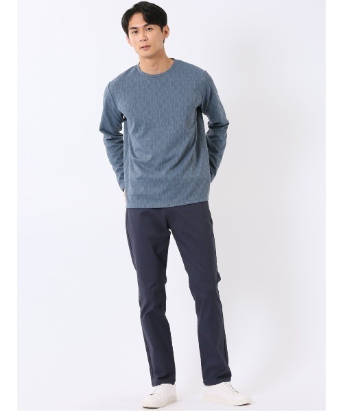 m.f.editorial(エムエフエディトリアル)の「パンツ メンズ ストレッチ スリム 5ポケット テーパード ソラーロ クロスストレッチ(チノパンツ・メンズ・ライトグレー/ネイビー・LARGE/MEDIUM/X-LARGE/S)」の16枚目の写真