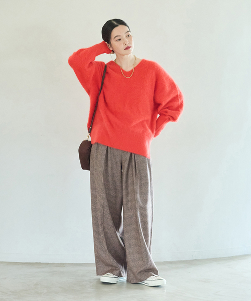 journal standard L'essage（ジャーナルスタンダードレサージュ）の「千鳥チェックパンツ（スラックス・レディース・ウッド・38/36）」の6枚目の写真