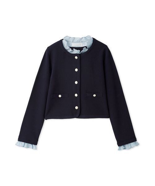 CELFORD(セルフォード)の「【WASHABLE】フリルデタッチャブルカーディガン(カーディガン/ボレロ・レディース・ミント/キャメル/ネイビー/チャコールグレー・F)」の3枚目の写真