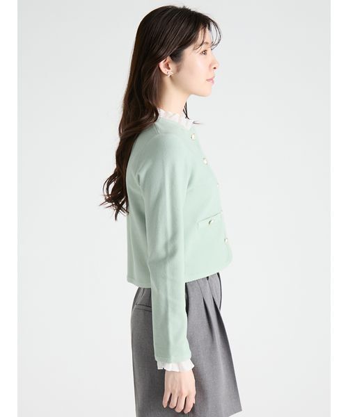 CELFORD(セルフォード)の「【WASHABLE】フリルデタッチャブルカーディガン(カーディガン/ボレロ・レディース・ミント/キャメル/ネイビー/チャコールグレー・F)」の9枚目の写真