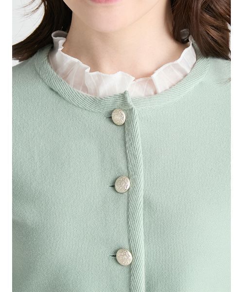 CELFORD(セルフォード)の「【WASHABLE】フリルデタッチャブルカーディガン(カーディガン/ボレロ・レディース・ミント/キャメル/ネイビー/チャコールグレー・F)」の10枚目の写真