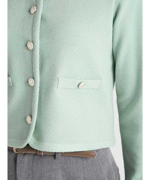 CELFORD(セルフォード)の「【WASHABLE】フリルデタッチャブルカーディガン(カーディガン/ボレロ・レディース・ミント/キャメル/ネイビー/チャコールグレー・F)」の12枚目の写真