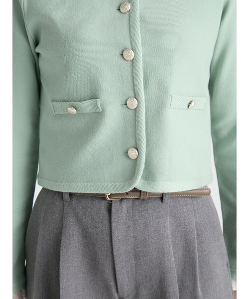 CELFORD(セルフォード)の「【WASHABLE】フリルデタッチャブルカーディガン(カーディガン/ボレロ・レディース・ミント/キャメル/ネイビー/チャコールグレー・F)」の13枚目の写真