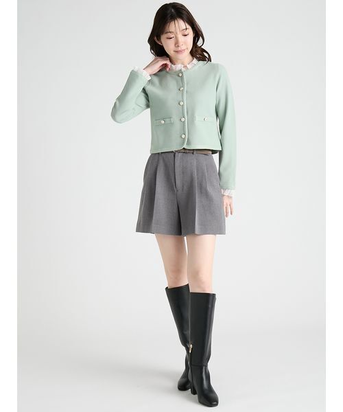 CELFORD(セルフォード)の「【WASHABLE】フリルデタッチャブルカーディガン(カーディガン/ボレロ・レディース・ミント/キャメル/ネイビー/チャコールグレー・F)」の18枚目の写真