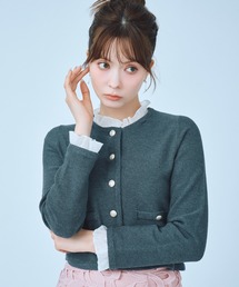 CELFORD（セルフォード）の「【WASHABLE】フリルデタッチャブルカーディガン（カーディガン/ボレロ）」