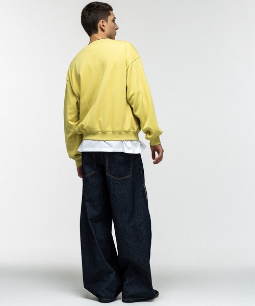 ILL'S(イルズ)の「2way SIDE ZIP BARREL-LEG DENIM PANTS / 2wayサイドジップバレルレッグデニムパンツ バギーパンツ ワイド サイドライン メンズ レディース ユニセックス(その他パンツ・メンズ・ブルー/グレー/ブラック・L/M)」の20枚目の写真