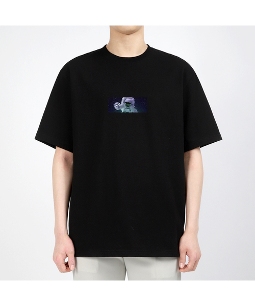 AEXEA(アクシー)の「スペースボックスロゴ 半袖Tシャツ E04BRD_ABX10202(Tシャツ/カットソー・メンズ・ブラック/ホワイト/ブルー/グレー系その他・L/M/S/XL)」の3枚目の写真