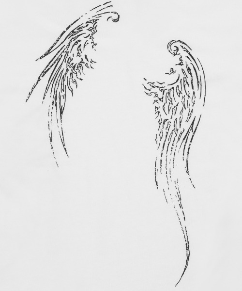 MUCENT(ムセント)の「A'GEM/9 × .kom 『MUCENT/ムセント』 ETHER ANGEL WINGS LONG SLEEVE TEE/ETHER エンゼル羽長袖Tシャツ(Tシャツ/カットソー・レディース・ブラック/ホワイト・FREE)」の11枚目の写真