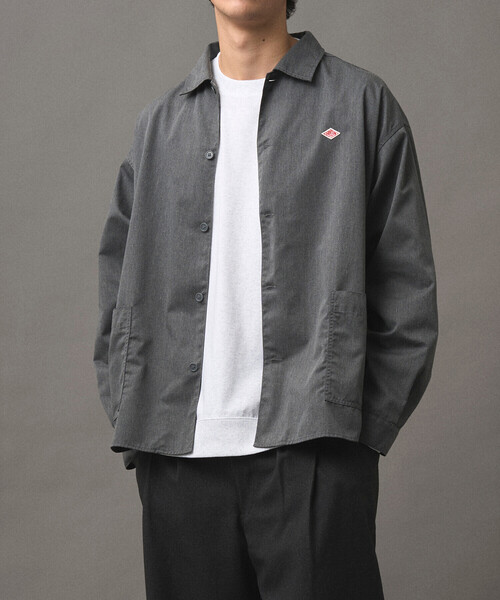 DANTON(ダントン)の「Men's T/C Twill Long Sleeve Shirt(シャツ/ブラウス・メンズ・ブルー/オリーブ/グレー/ブラック・44/40/42/38)」の5枚目の写真