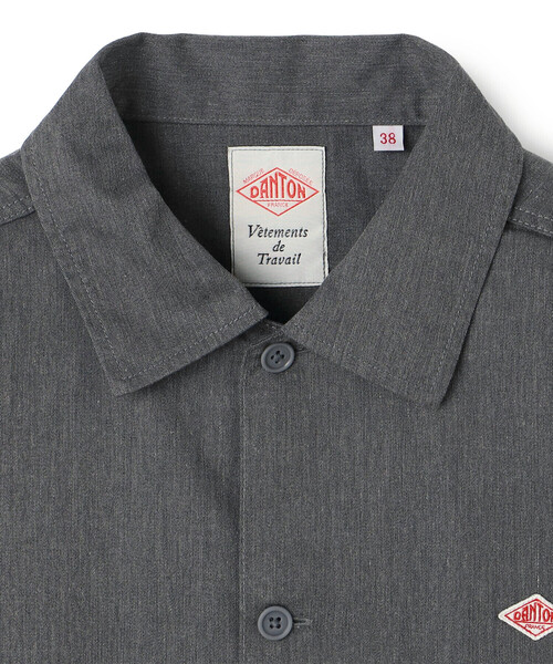 DANTON(ダントン)の「Men's T/C Twill Long Sleeve Shirt(シャツ/ブラウス・メンズ・ブルー/オリーブ/グレー/ブラック・44/40/42/38)」の7枚目の写真