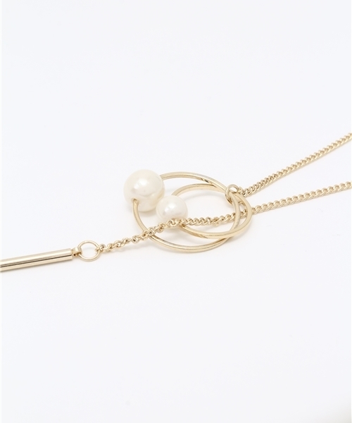 Heather（ヘザー）の「パールリングラリエットネックレス　715087（ネックレス・レディース・ゴールド・ONE SIZE）」の3枚目の写真